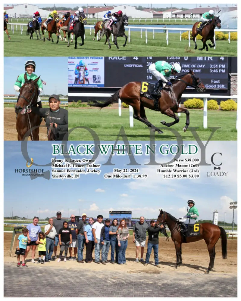 Black White N Gold - 05-22-24 R04 Ind Indiana Grand