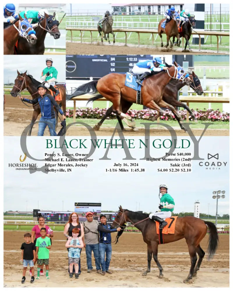 Black White N Gold - 07-16-24 R05 Ind Indiana Grand