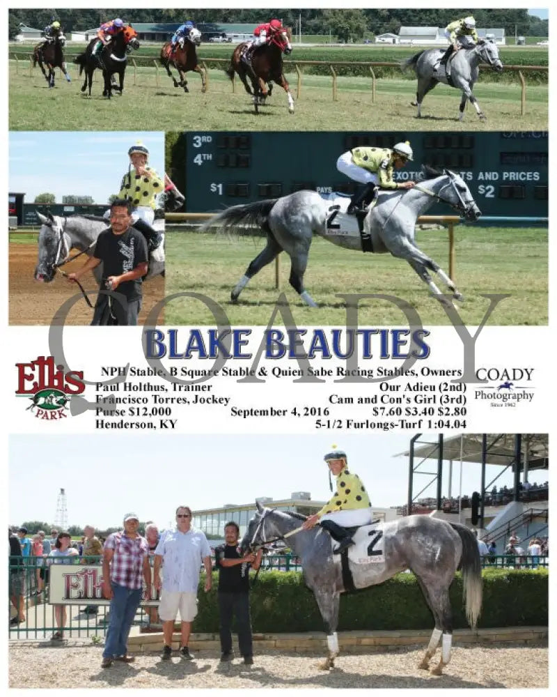 Blake Beauties - 090416 Race 01 Elp Ellis Park