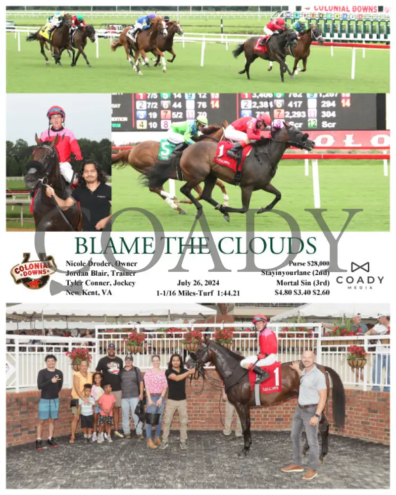 Blame The Clouds - 07-26-24 R04 Cnl Colonial Downs