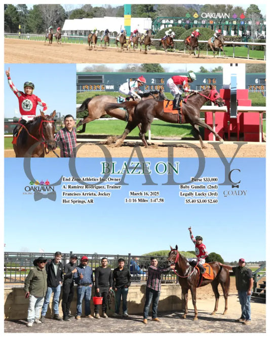 BLAZE ON - 03-16-25 - R06 - OP Oaklawn Park