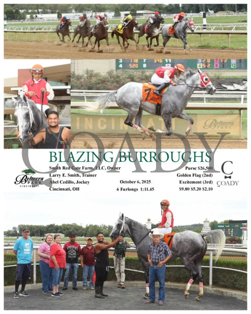 BLAZING BURROUGHS - 100625 - Race 04 - BTP Presque Isle Downs