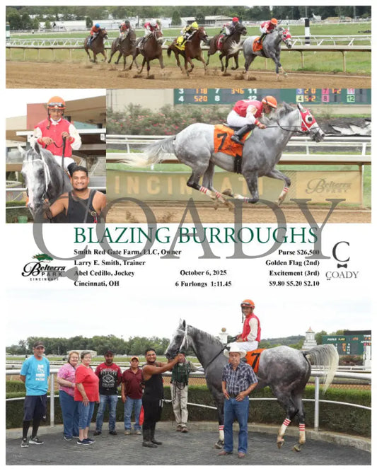 BLAZING BURROUGHS - 100625 - Race 04 - BTP Presque Isle Downs