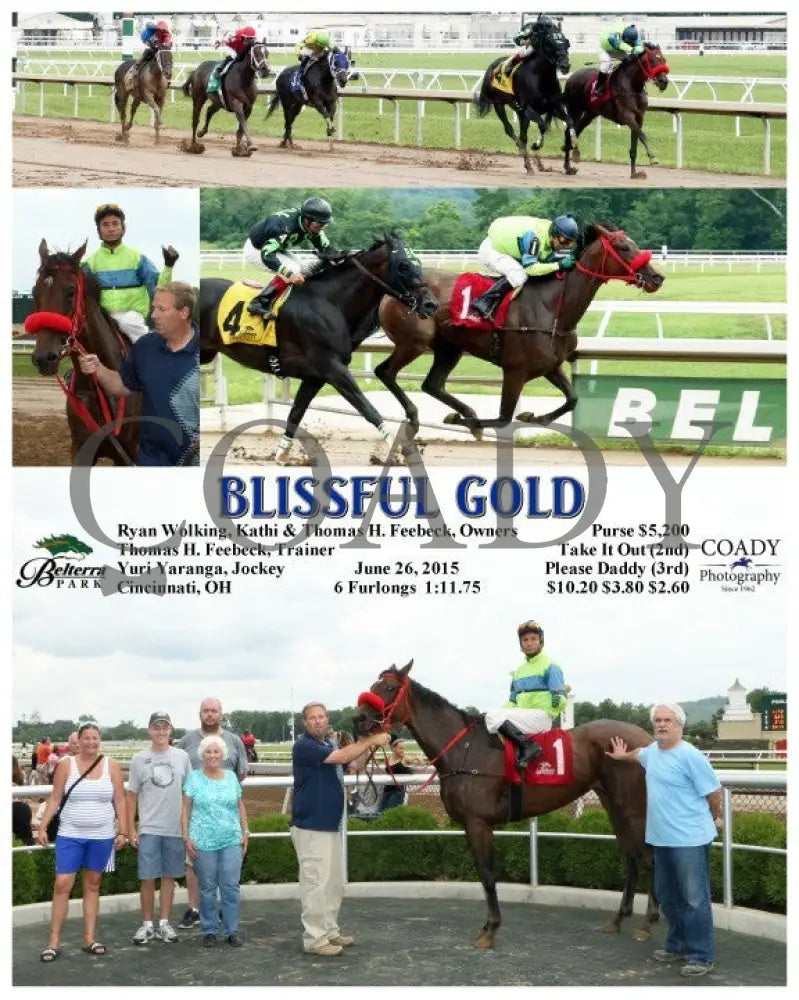 Blissful Gold - 062615 Race 03 Btp Belterra Park