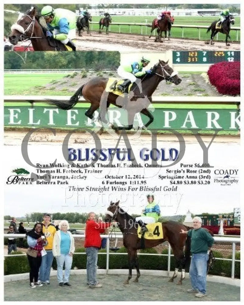 Blissful Gold - 101214 Race 02 Btp Belterra Park