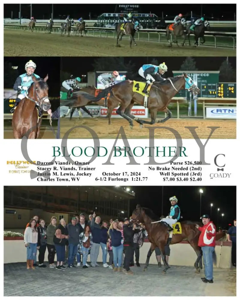 Blood Brother - 10-17-24 R01 Ct Hollywood Casino At Charles Town Races