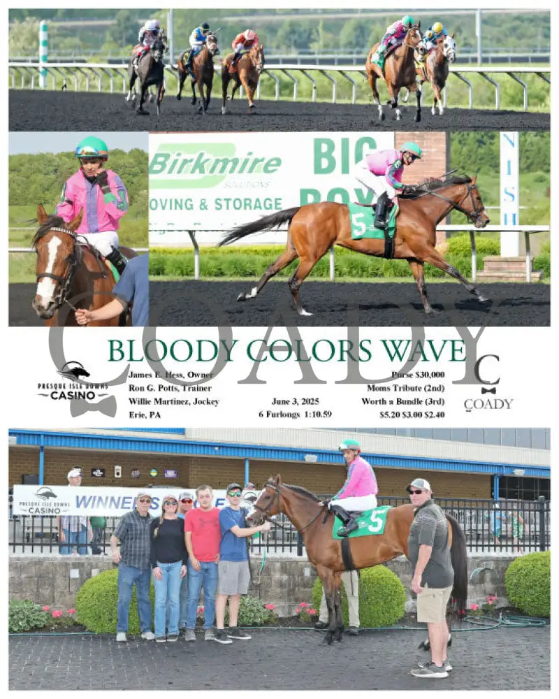 BLOODY COLORS WAVE - 06-03-25 - R06 - PID Presque Isle Downs