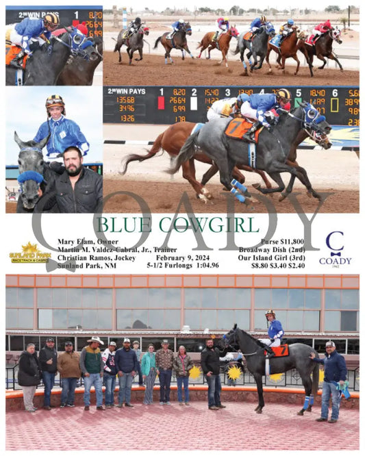 Blue Cowgirl - 02-09-24 R01 Sun Sunland Park