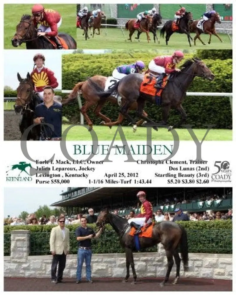 Blue Maiden - 042512 Race 05 Keeneland