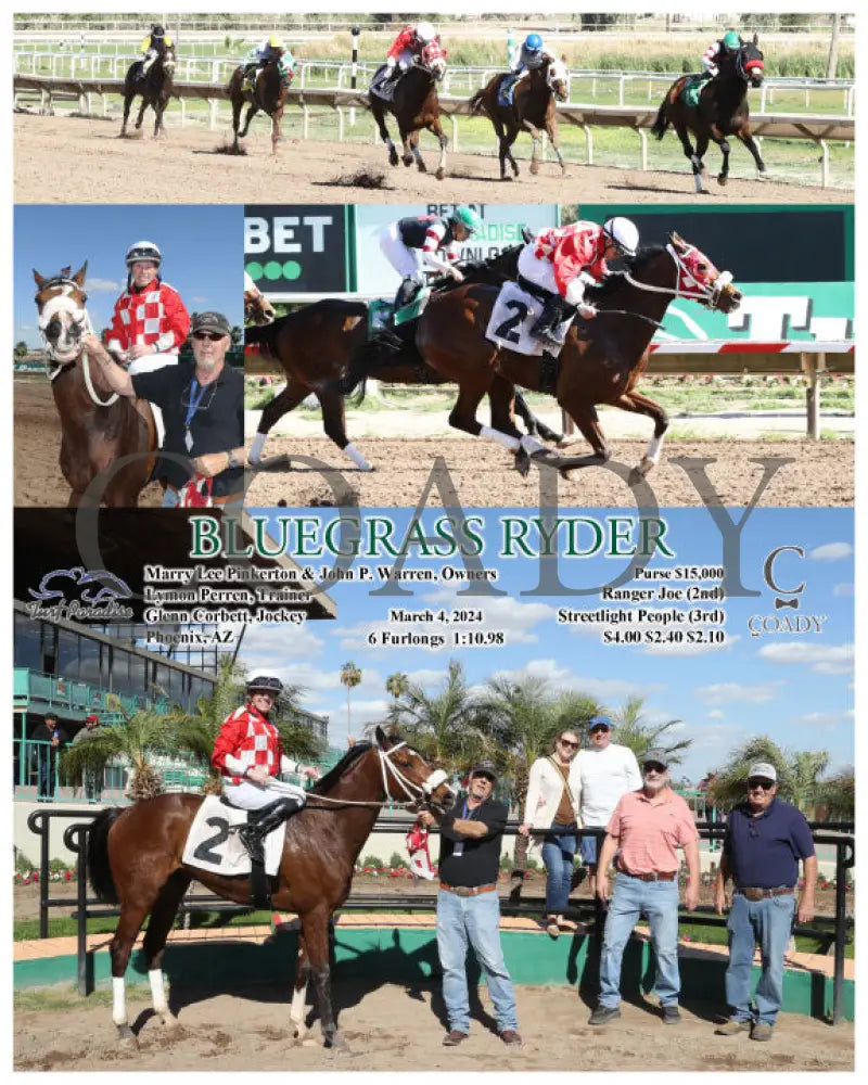 Bluegrass Ryder - 03-04-24 R05 Tup Turf Paradise