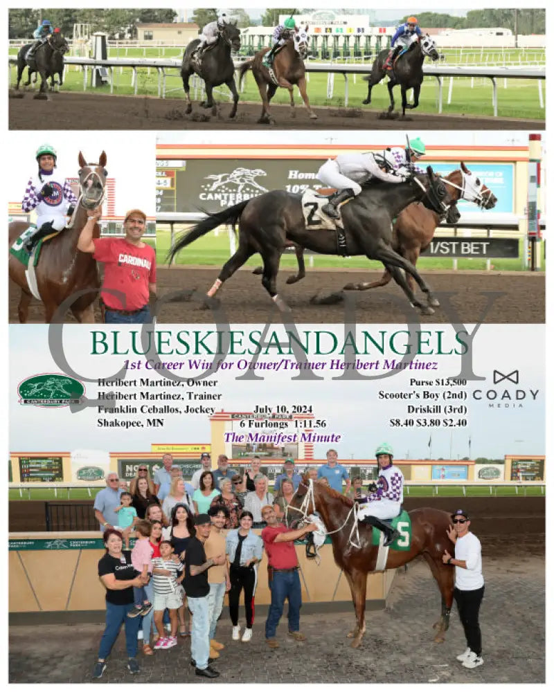 Blueskiesandangels - 1St Career Win For Owner/Trainer Heribert Martinez 07-10-24 R05 Cby Canterbury