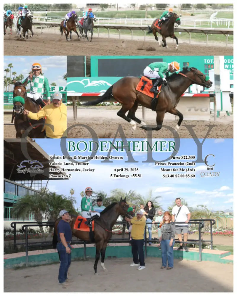 BODENHEIMER - 04-29-25 - R07 - TUP Turf Paradise