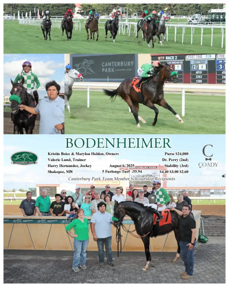 BODENHEIMER - 08-06-25 - R02 - CBY Canterbury Park