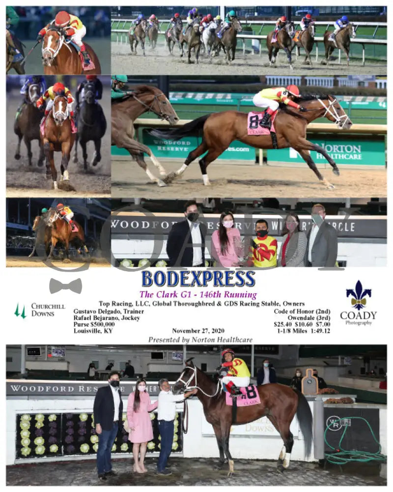 Bodexpress - The Clark G1 146Th Running 11-27-20 R10 Cd Churchill Downs