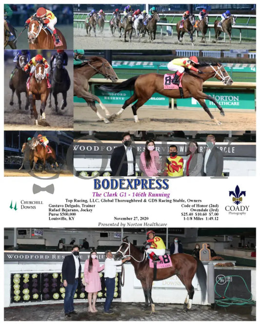 Bodexpress - The Clark G1 146Th Running 11-27-20 R10 Cd Churchill Downs