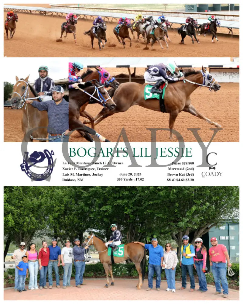 BOGARTS LIL JESSIE - 06-20-25 - R10 - RUI Ruidoso Downs