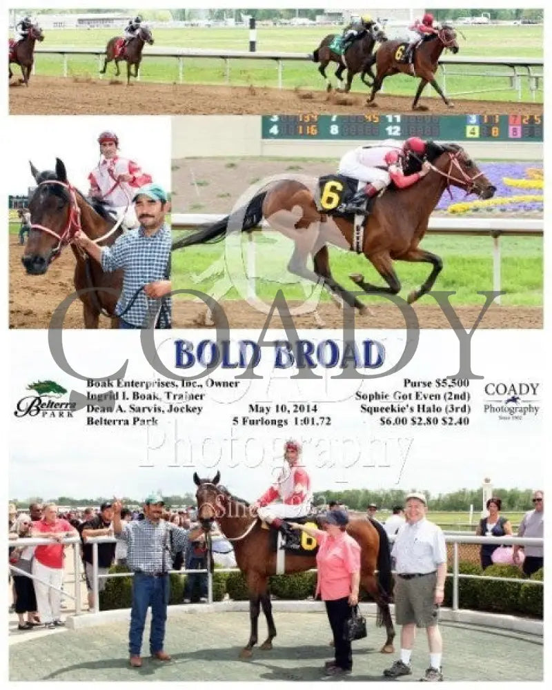 Bold Broad - 051014 Race 02 Btp Belterra Park