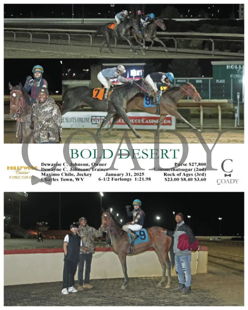Bold Desert - 01-31-25 R08 Ct Hollywood Casino At Charles Town Races
