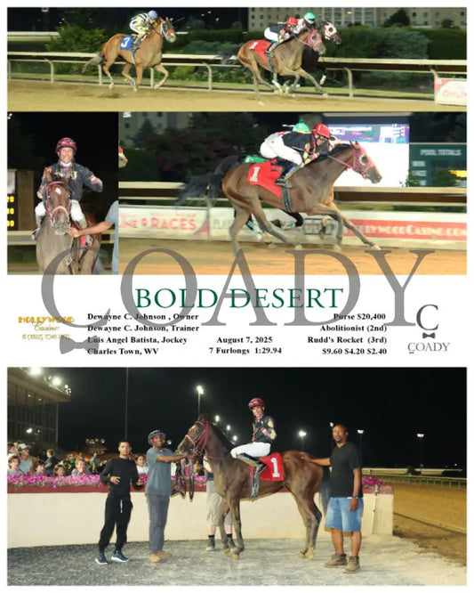 BOLD DESERT - 08-07-25 - R04 - CT Hollywood Casino at Charles Town Races