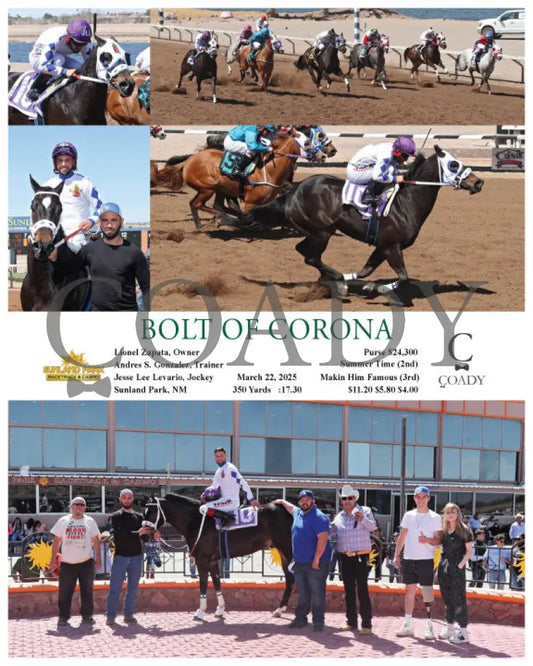 BOLT OF CORONA - 03-22-25 - R05 - SUN Sunland Park