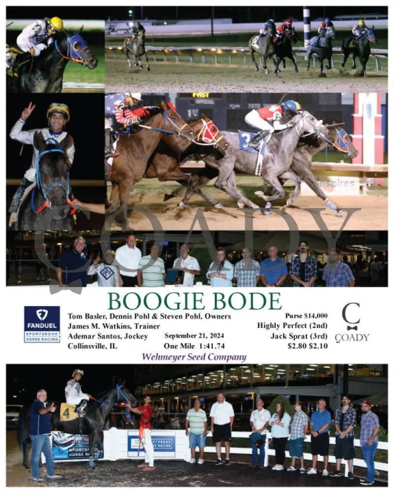 Boogie Bode - 09-21-24 R06 Fan Fanduel Sportsbook Horse Racing