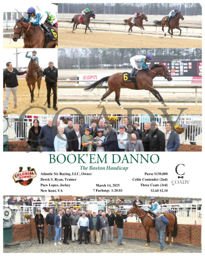 BOOK'EM DANNO - The Boston Handicap - 03-14-25 - R07 - CNL - Coady Media - Kurtis Coady Photography