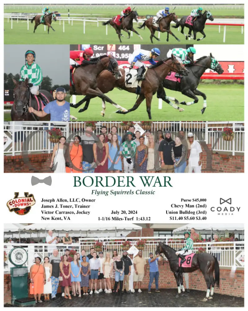 Border War - Flying Squirrels Classic 07-20-24 R03 Cnl Colonial Downs
