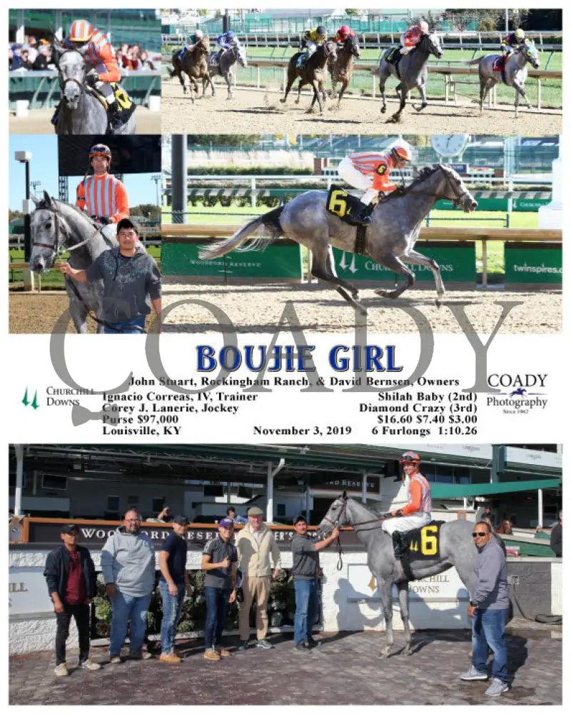 Boujie Girl - 11-03-19 R02 Cd Churchill Downs
