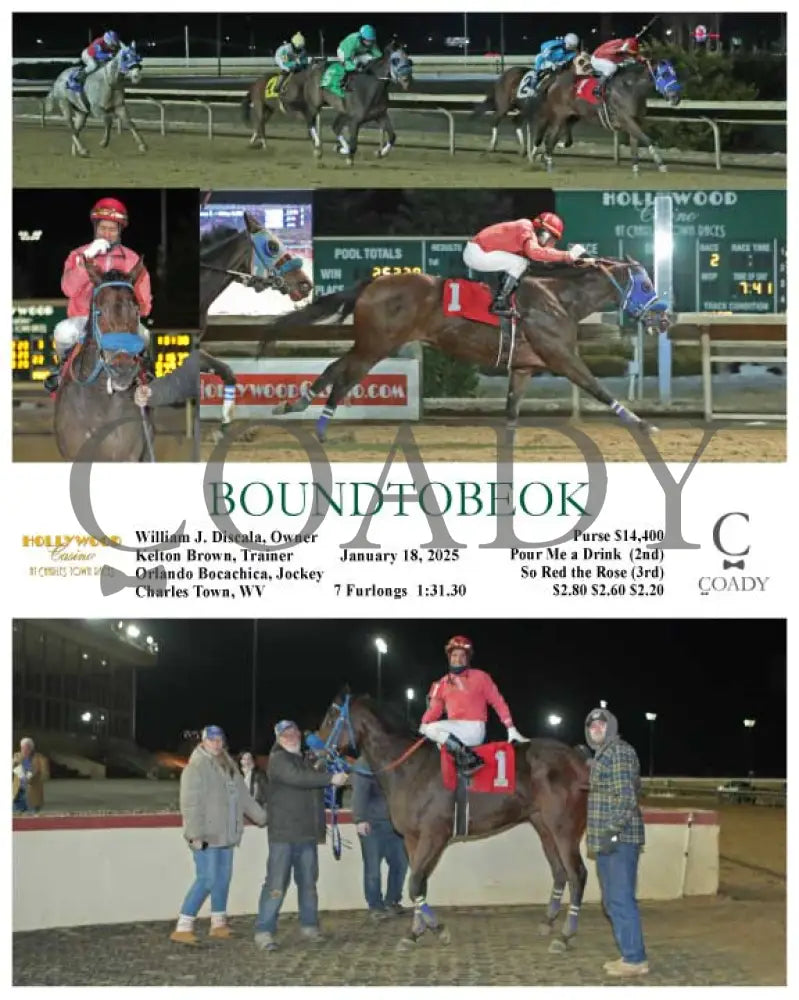 Boundtobeok - 01-18-25 R02 Ct Hollywood Casino At Charles Town Races