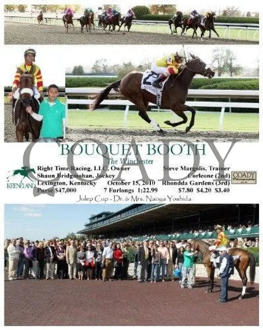 Bouquet Booth - 10/15/2010 Keeneland