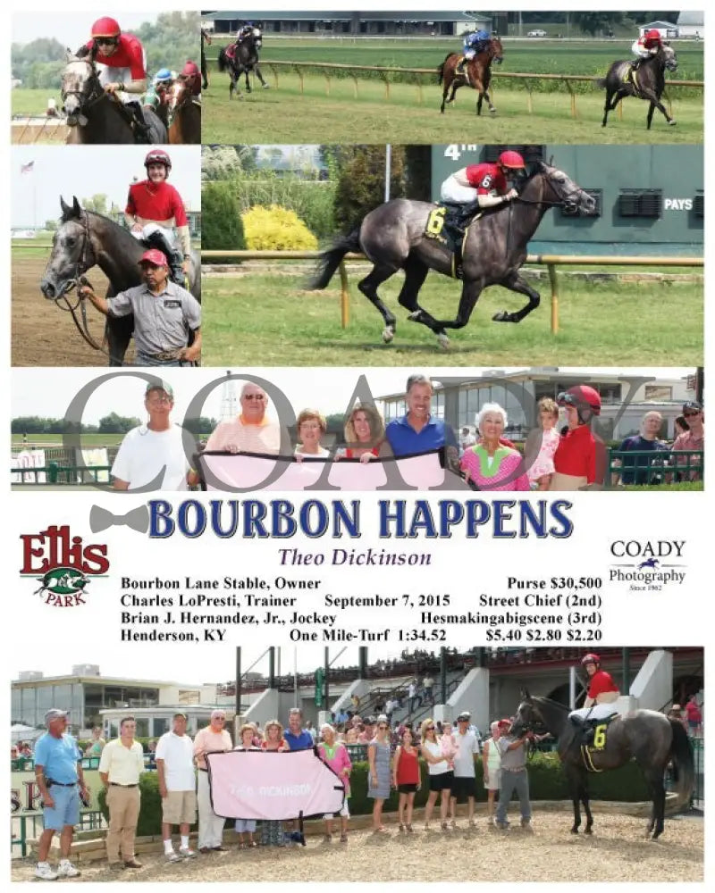 Bourbon Happens - 090715 Race 04 Elp Ellis Park