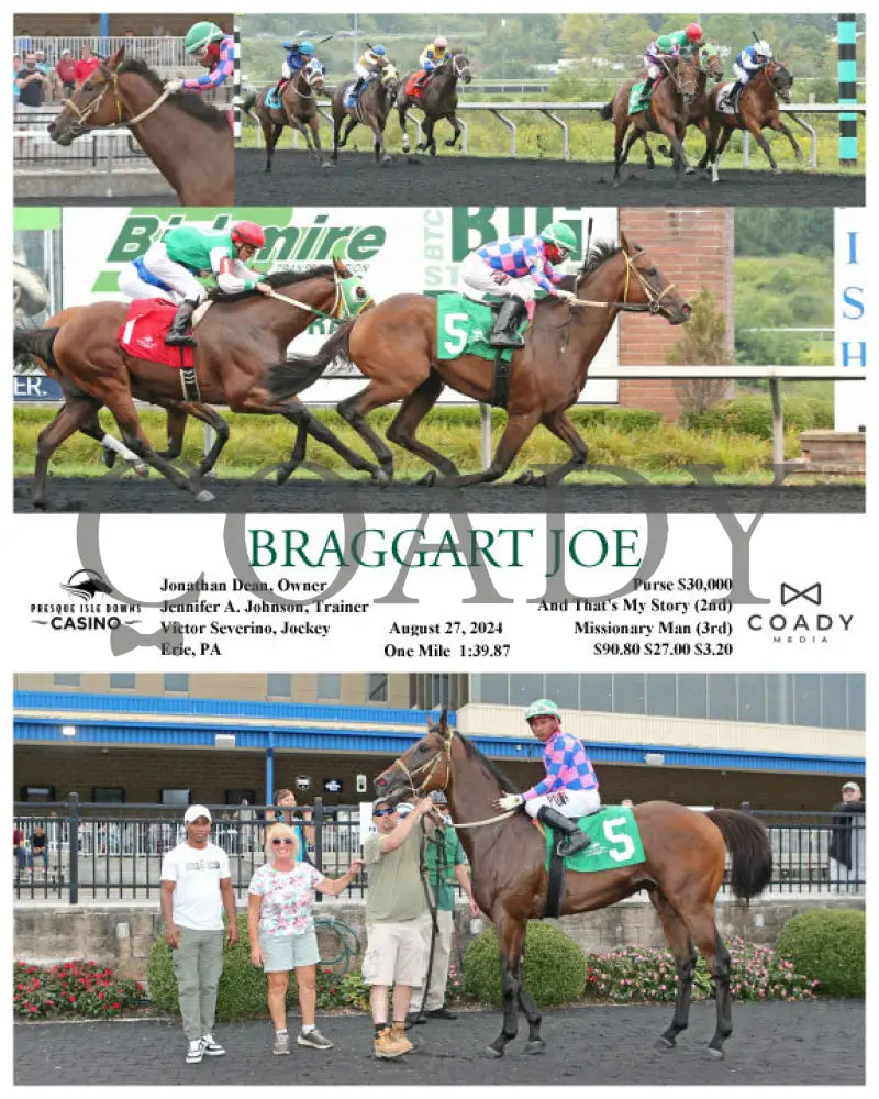 Braggart Joe - 08-27-24 R06 Pid Presque Isle Downs