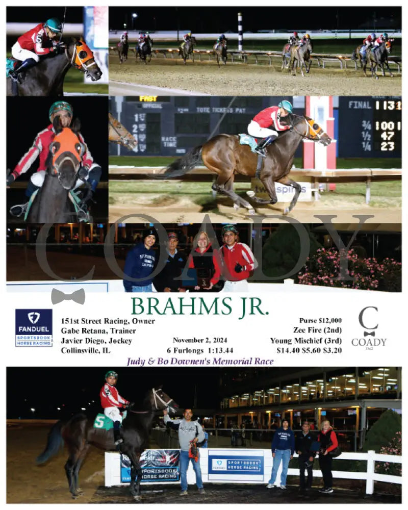 Brahms Jr. - 11-02-24 R03 Fan Fanduel Sportsbook Horse Racing