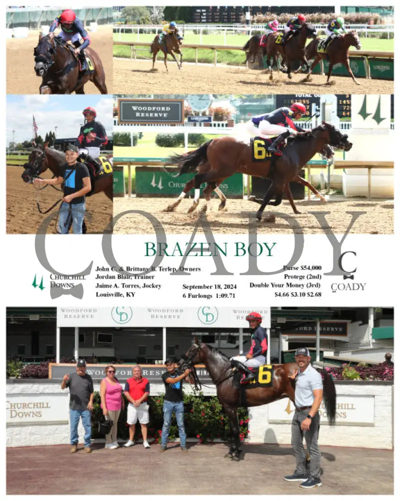 Brazen Boy - 09-18-24 R02 Cd Churchill Downs
