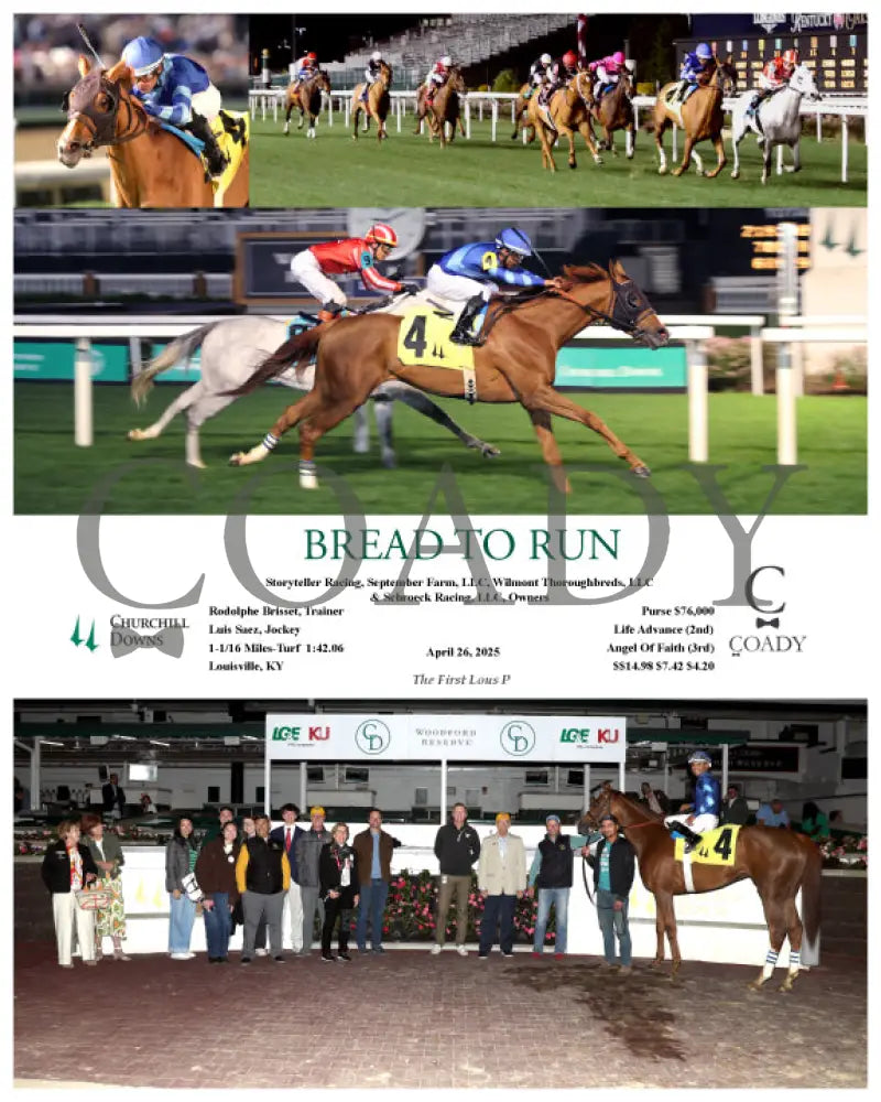 BREAD TO RUN - 042625 - Race 08 - CD Churchill Downs