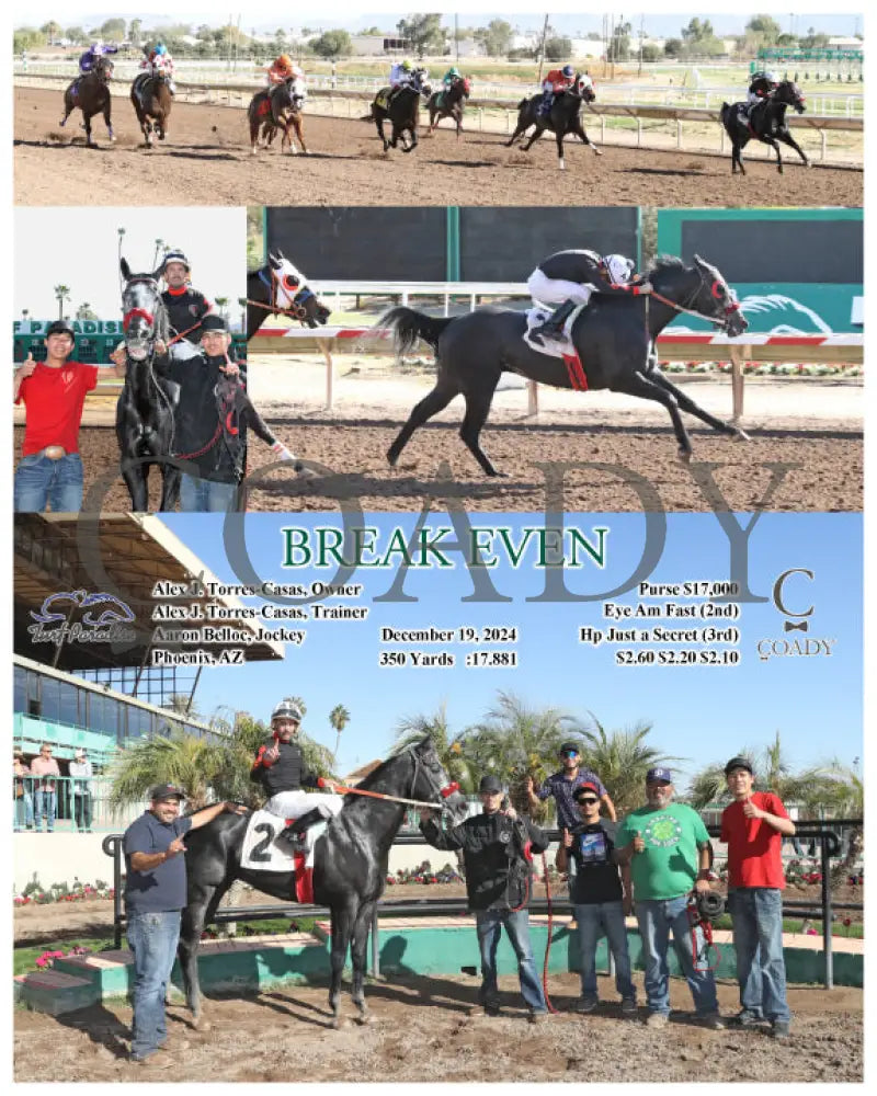 Break Even - 12-19-24 R01 Tup Turf Paradise