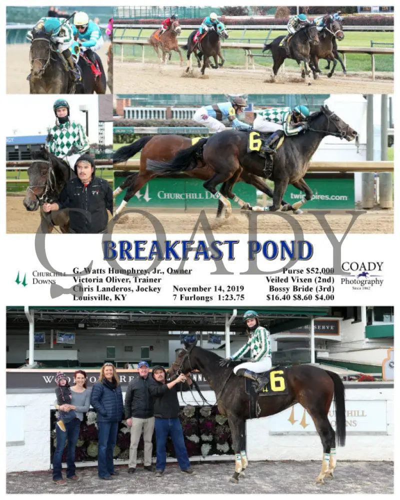 Breakfast Pond - 11-14-19 R08 Cd Churchill Downs