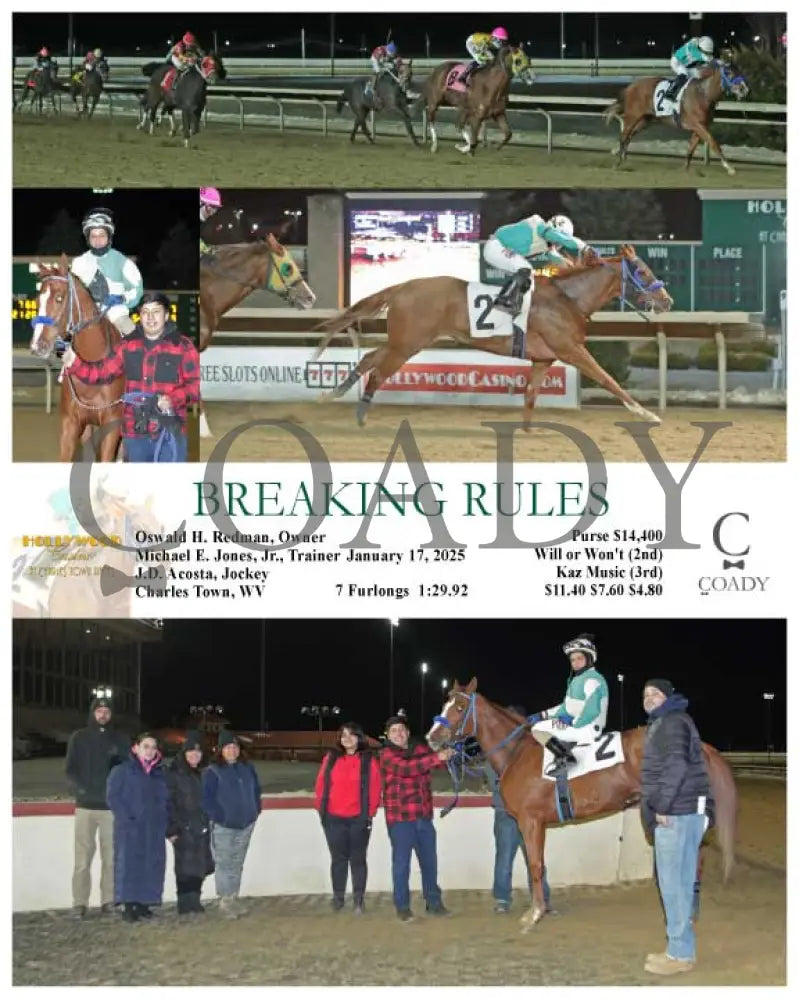 Breaking Rules - 01-17-25 R07 Ct Hollywood Casino At Charles Town Races