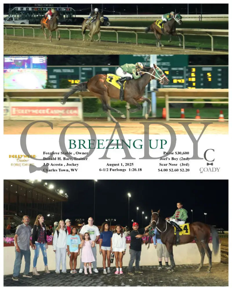 BREEZING UP - 08-01-25 - R04 - CT Hollywood Casino at Charles Town Races
