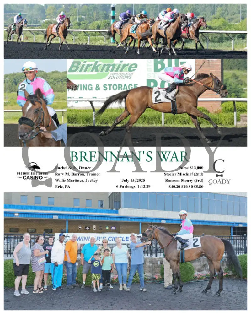 BRENNAN’S WAR - 07-15-25 - R07 - PID Presque Isle Downs