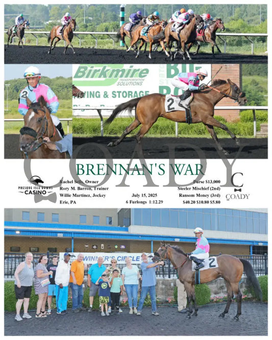 BRENNAN’S WAR - 07-15-25 - R07 - PID Presque Isle Downs