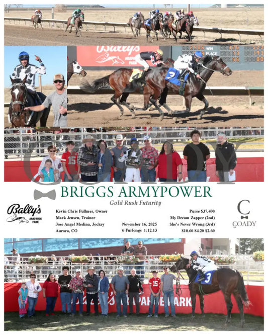 BRIGGS ARMYPOWER - Gold Rush Futurity - 11-16-25 - R07 - ARP - Coady Media - Kurtis Coady Photography