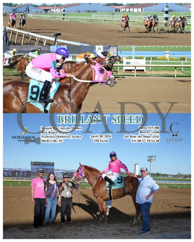 Brillant Speed - 04-30-24 R09 Ind Indiana Grand