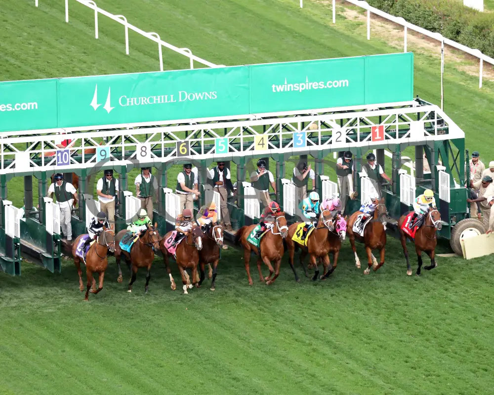 BRILLIANT BERTI - 050125 - Race 10 - CD - Aerial Start 01 Churchill Downs