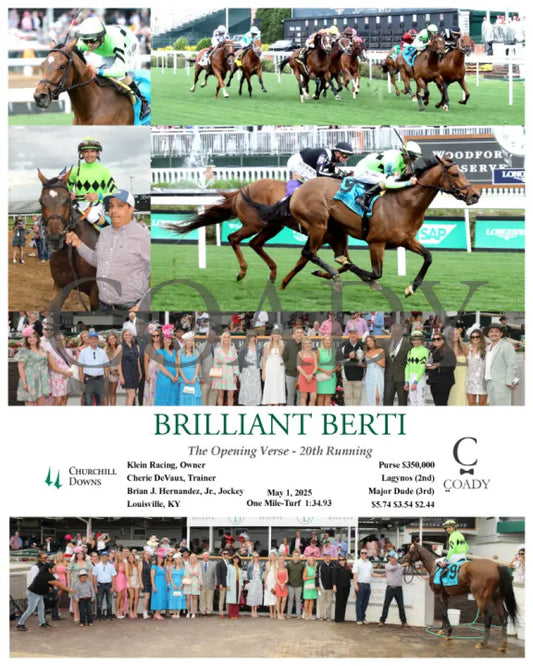 BRILLIANT BERTI - 050125 - Race 10 - CD - Coady Media - Kurtis Coady Photography