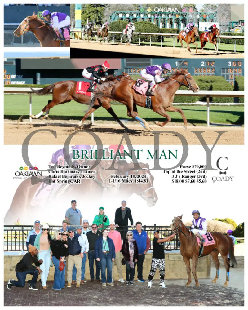 Brilliant Man - 02-18-24 R06 Op Oaklawn Park