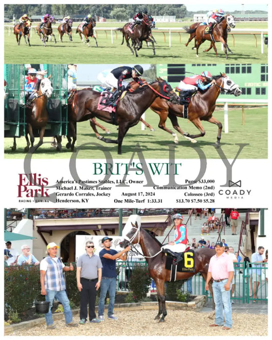 Brit’s Wit - 08-17-24 R09 Elp Ellis Park