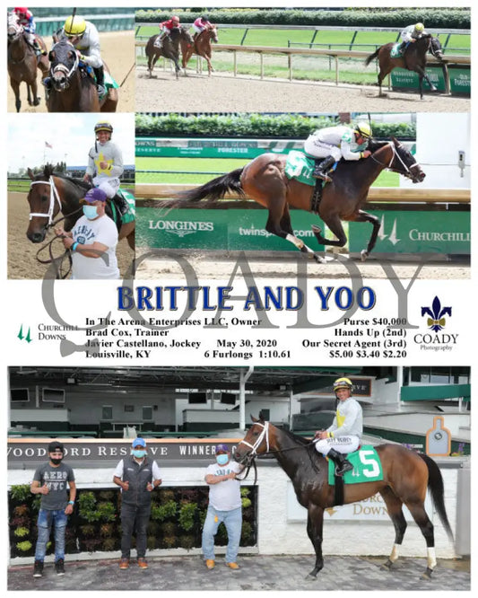 Brittle And Yoo - 05-30-20 R01 Cd Churchill Downs