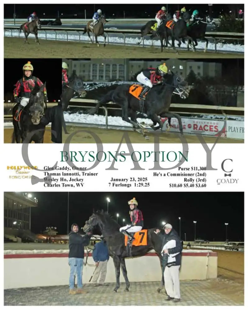 Brysons Option - 01-23-25 R02 Ct Hollywood Casino At Charles Town Races