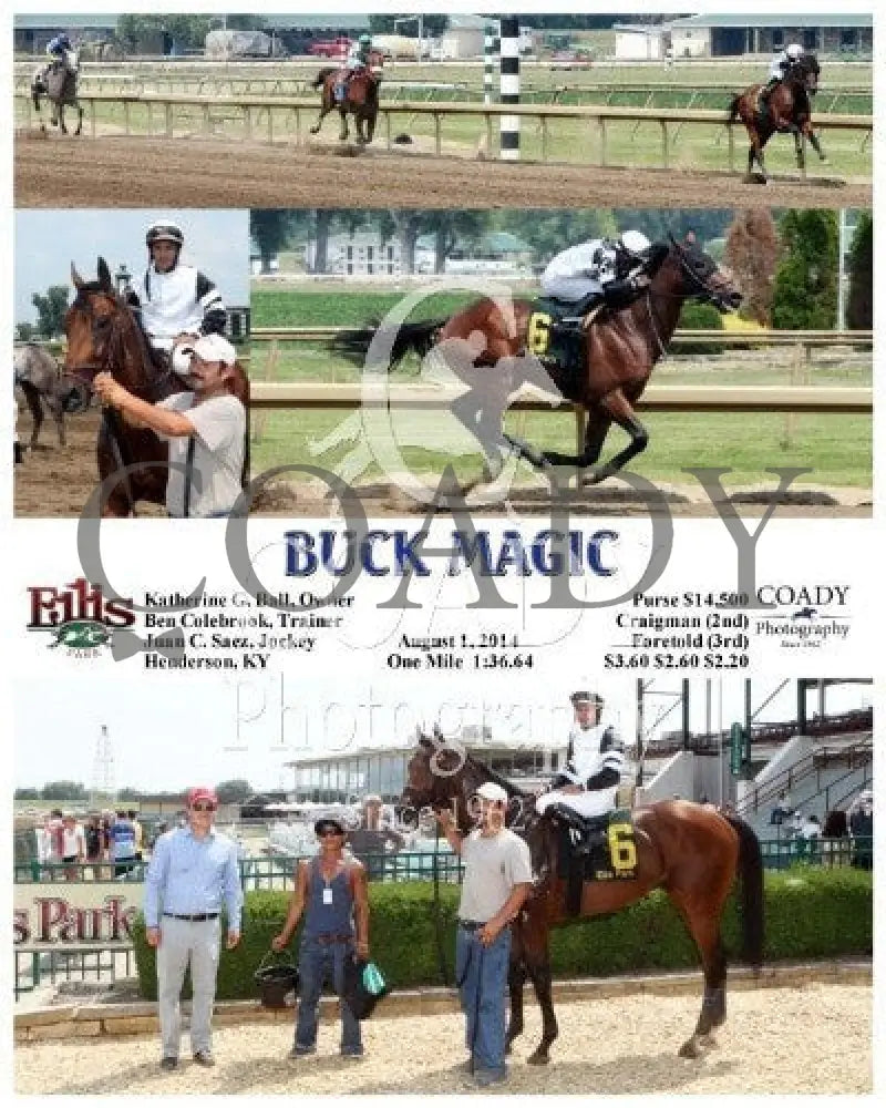 Buck Magic - 080114 Race 04 Elp Ellis Park